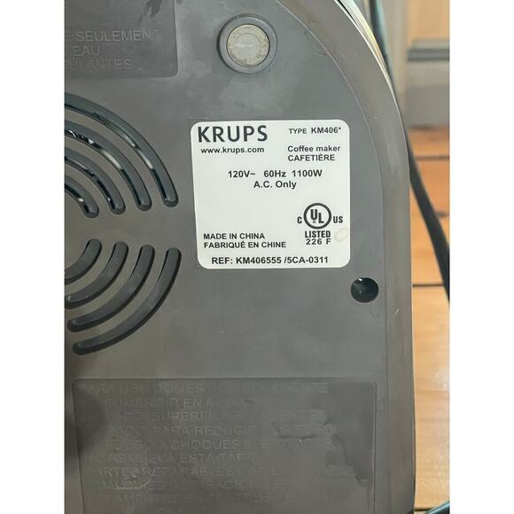 KRUPS KM406 Coffee Pot Maker. 12 cups. Silver. Works great! - Picture 7 of 8